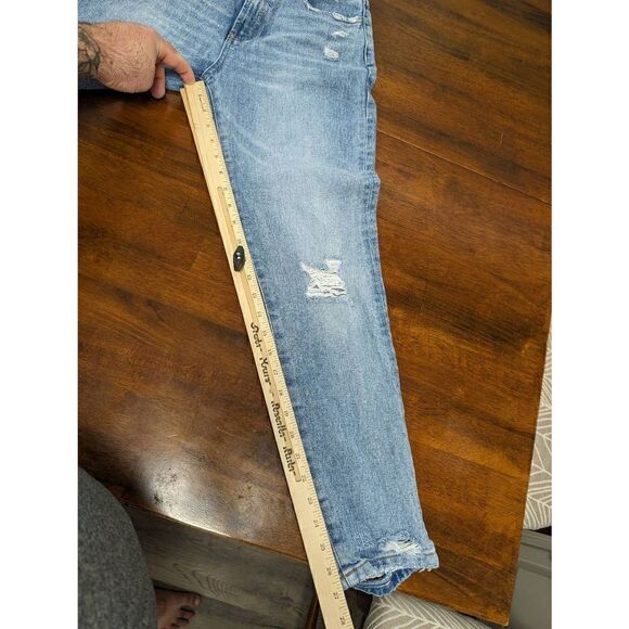 VERVET Blue Distressed Ripped Stretch Jeans Women's Size 26 - Picture 6 of 6